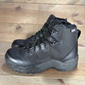danner scorch side zip mens size 9.5 boots comfort black military comfort shoes